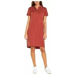 GAP Women's Lightweight Relaxed Fit Tencel Rust Dress Size L